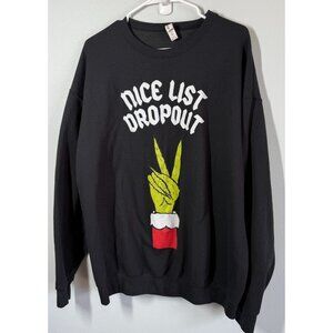 The Grinch Dr. Seuss 'Nice List Dropout' Sweatshirt XL Crewneck Christmas Holida